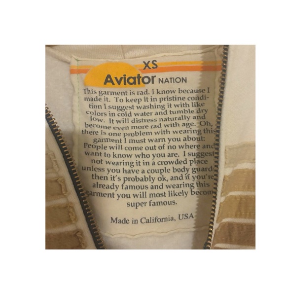 Aviator Nation 5 Stripe Hoodie - Picture 3 of 5